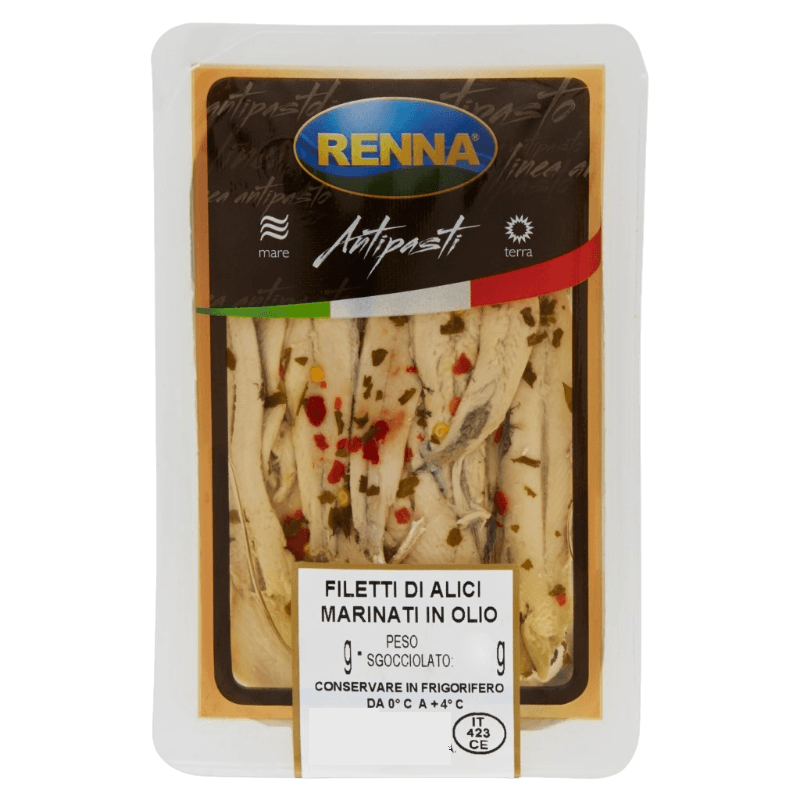RENNA MARINATED ANCHOVIES 500 GR (1 in a box)