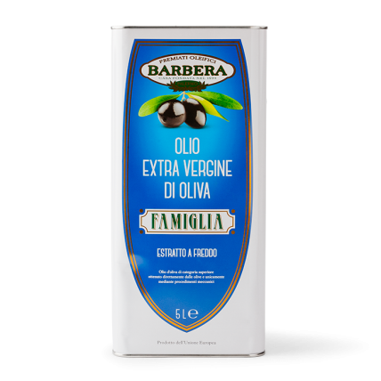 BARBERA FAMIGLIA EXTRA VIRGIN OLIVE OIL 1 LT (6 IN A BOX)