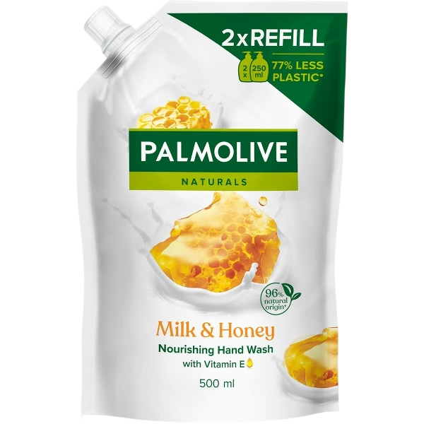 PALMOLIVE SOAP LIQUID MILK AND HONEY REFILL 500 ML (12 in a box)