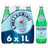 SAN PELLEGRINO CARBONATED WATER PET 1 LT (6 in a box)