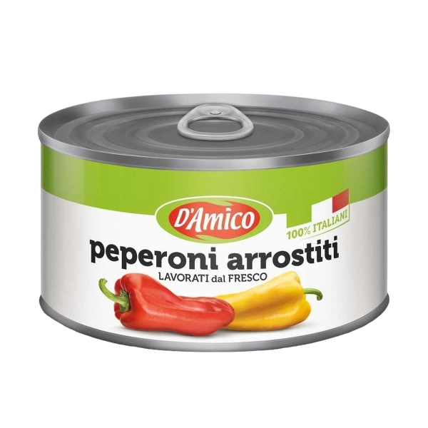 D'AMICO PEPPERS ROASTED TIN 400 GR (12 in a box)