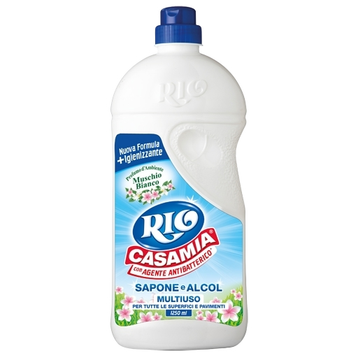 RIO CASAMIA FLOOR DETERGETS SANITIZING WHITE MUSK 1.25 LT (9 in a box)