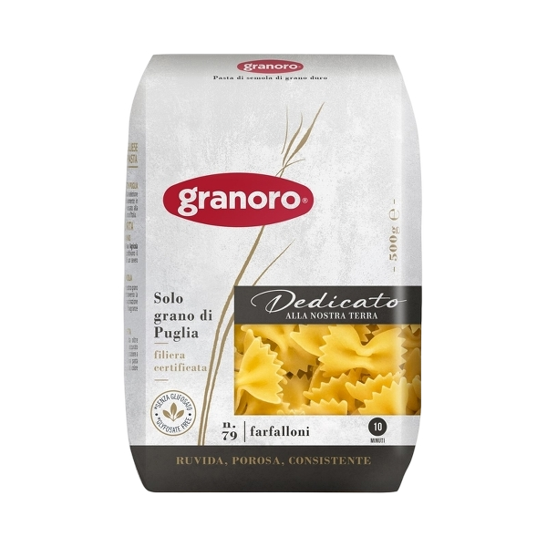 GRANORO PASTA DI SEMOLA FARFALLONI N.79 500 GR (20 in a box)