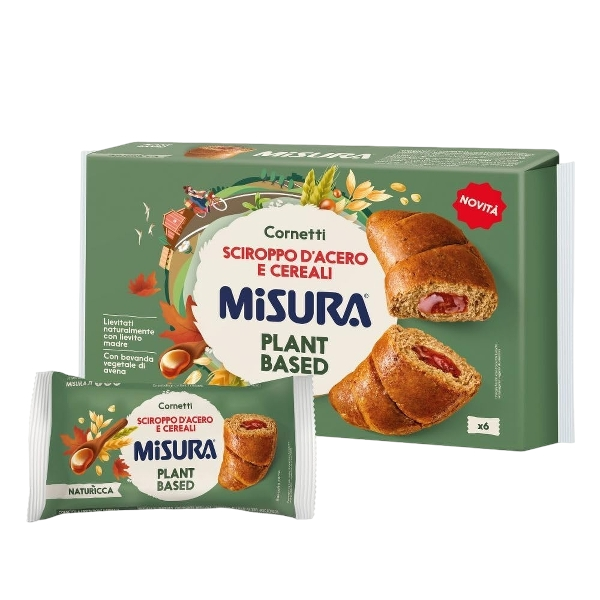 MISURA PLANT BASED CORNETTI MAPLE SYRUP AND CEREALS X6 298 GR (8 in a box)