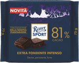 RITTER SPORT CHOCOLATE BAR EXTRA DARK INTENSO 81% 75 GR (15 in a box)
