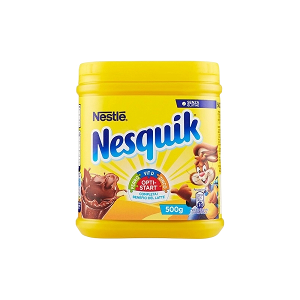 NESTLE' NESQUIK WATER-SOLUBLE INSTANT COCOA DRINK 500 GR (12 in a box)