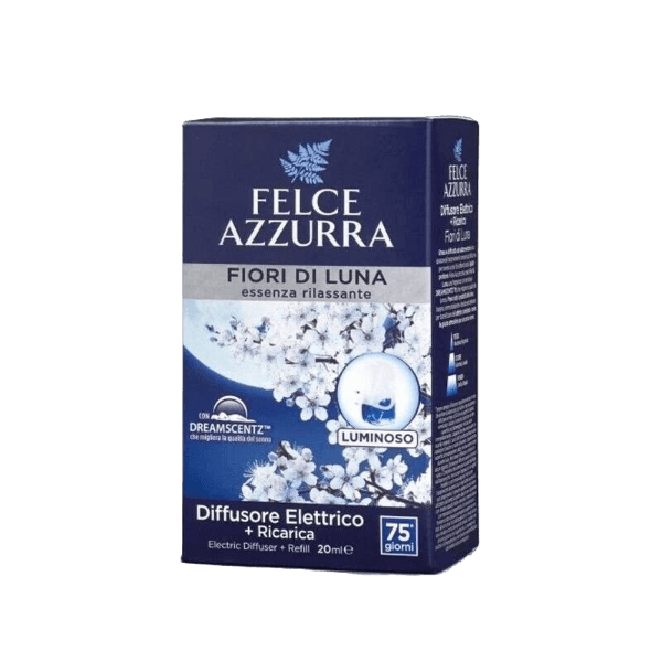 FELCE AZZURRA HOME FRAGRANCE ARIA DI CASA FLOWERS OF MOON ELECTRIC DIFFUSER + 1 REFILL (18 in a box)