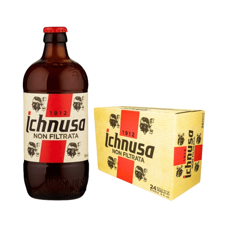 ICHNUSA BEER LAGER NON FILTRATA 33 CL 5% (24 in a box)