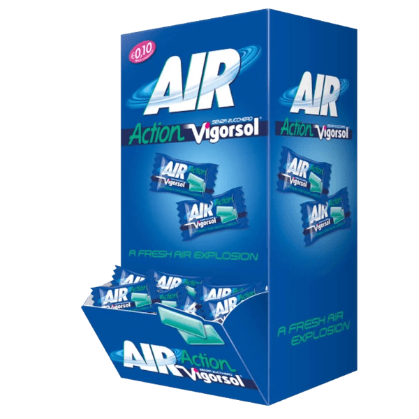 VIGORSOL EXPO CHEWING GUM AIR ACTION X250 (1 in a box)