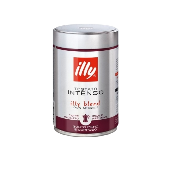 ILLY COFFEE GROUND TOSTATO INTENSO 250 GR (12 in a box)