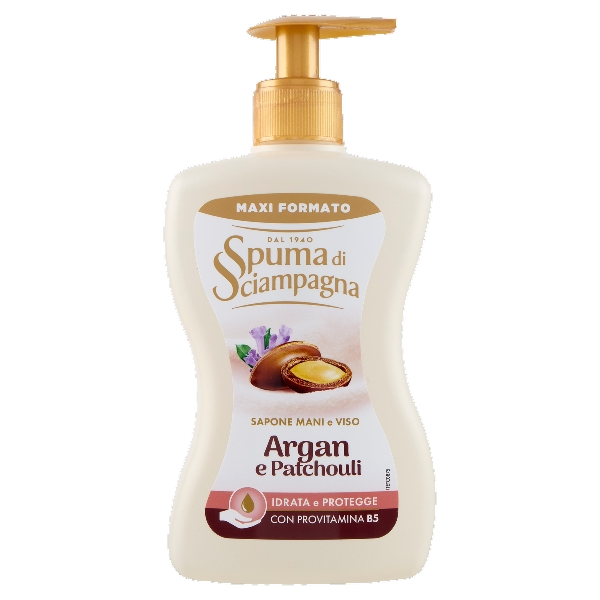 SPUMA DI SCIAMPAGNA SOAP LIQUID ARGAN AND PATCHOULI 430 ML (12 in a box)