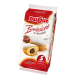 DAL COLLE SNACK BOMBOLONE CHOCOLATE X5 210 GR (12 in a box)