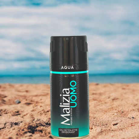 MALIZIA DEO PARFUM MAN AQUA SPRAY 150 ML (12 in a box)