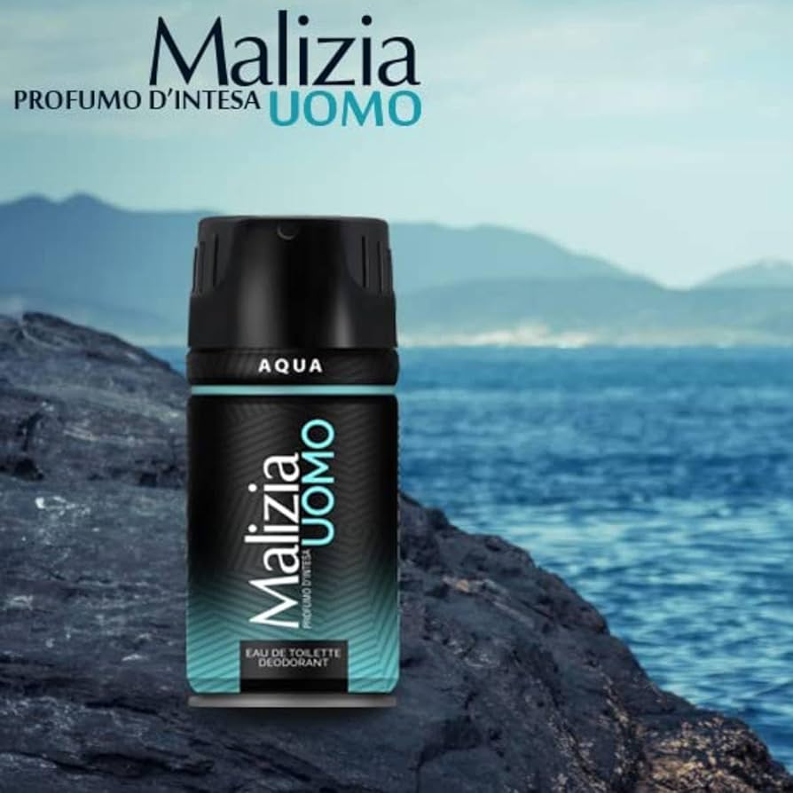 MALIZIA DEO PARFUM MAN AQUA SPRAY 150 ML (12 in a box)