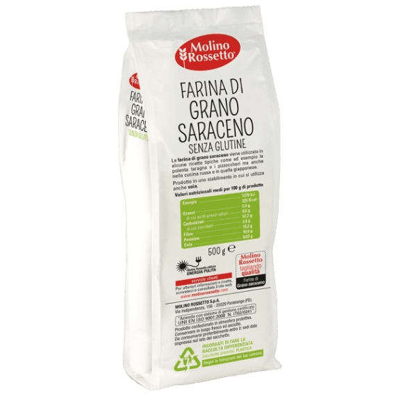 MOLINO ROSSETTO FLOURS GRANO SARACENO 500 GR (10 in a box)