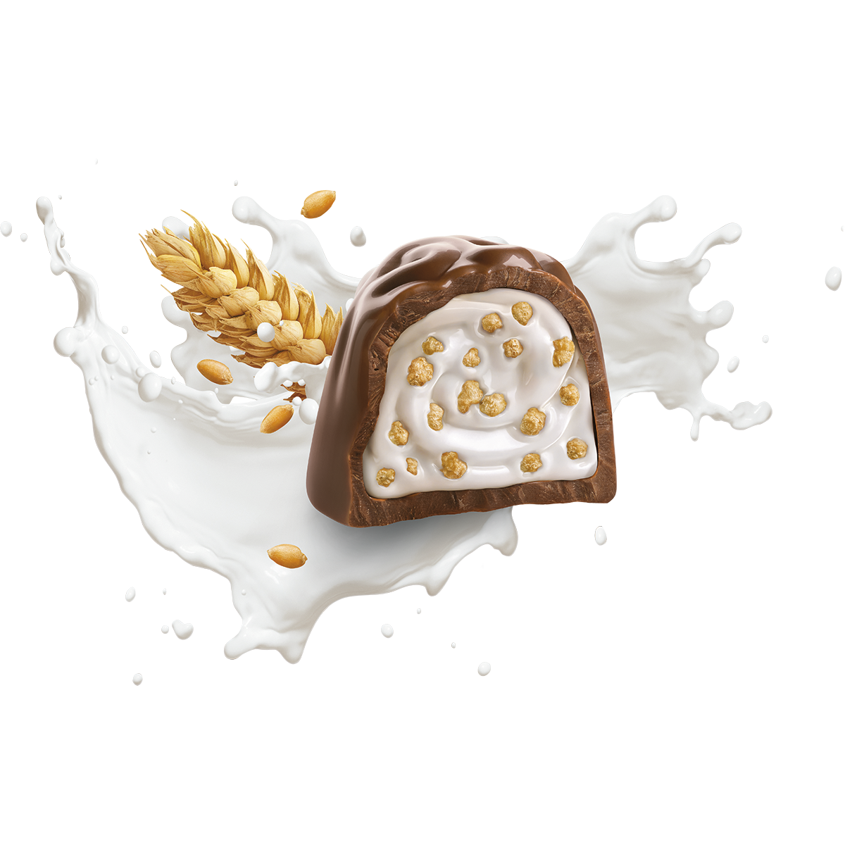 WITOR'S PRALINES BIANCOCUORE MILK CHOCOLATE CEREALS 200 GR (12 in a box)