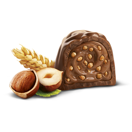 WITOR'S PRALINES GOLDEN MILK CHOCOLATE HAZELNUT 200 GR (12 in a box)