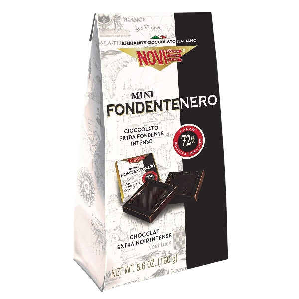 NOVI PRALINES MINI FONDENTENERO EXTRA DARK 72% 160 GR (10 in a box)