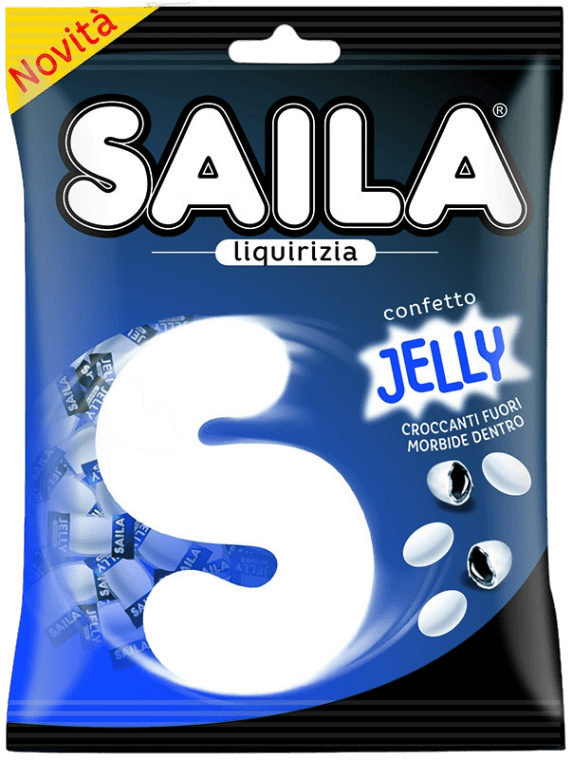 SAILA CANDY CONFETTI JELLY LIQUORICE 75 GR (24 in a box)