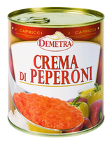 DEMETRA PASTA SAUCE / PIZZA SAUCE PEPPERS CREAM TIN 820 GR (6 in a box)