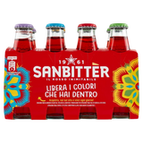 SANBITTER RED NON-ALCOHOLIC APERITIF ROSSO 10 CL X8 (4 in a box)