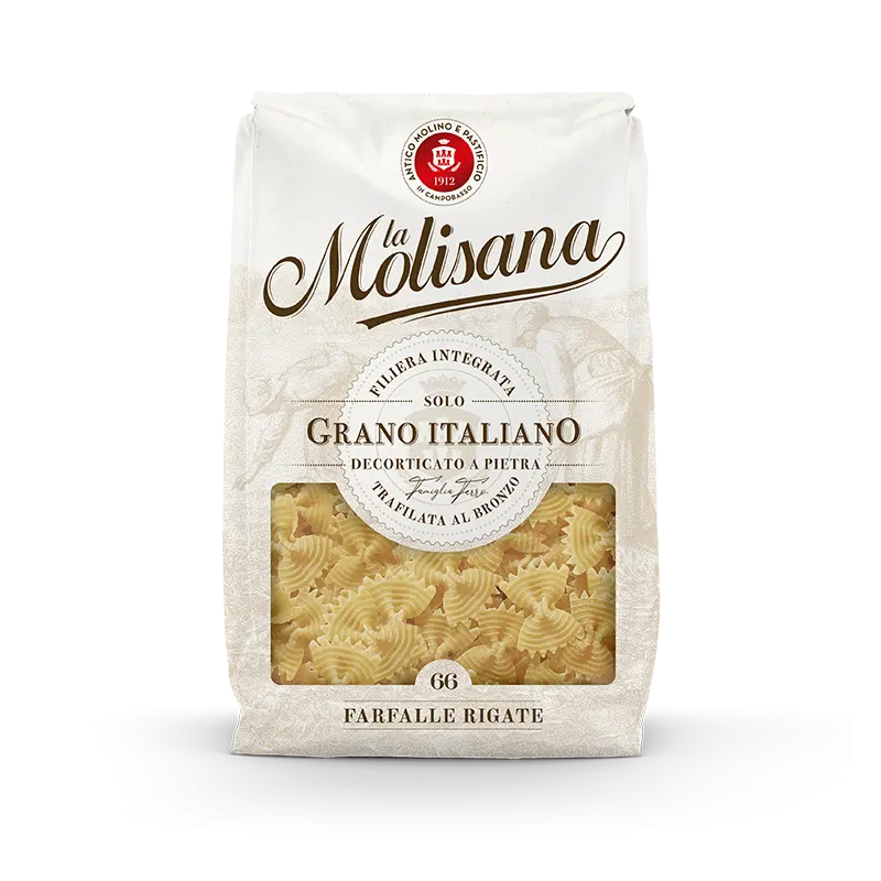MOLISANA PASTA DI SEMOLA FARFALLE RIGATE N.66 500 GR (24 in a box)