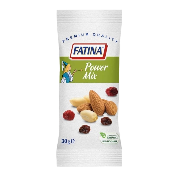 FATINA DRIED FRUITS SNACK PREMIUM QUALITY POWER MIX MONOPACK 25 GR (26 in a box)