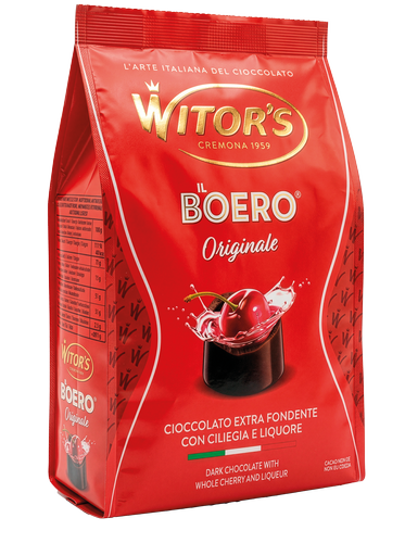 WITOR'S PRALINES BOERO DARK CHOCOLATE CHERRY 200 GR (12 in a box)