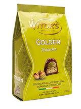 WITOR'S PRALINES GOLDEN MILK CHOCOLATE PISTACHIO 200 GR (12 in a box)