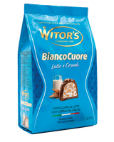 WITOR'S PRALINES BIANCOCUORE MILK CHOCOLATE CEREALS 200 GR (12 in a box)