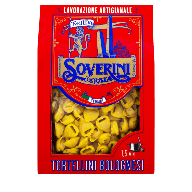 SOVERINI STUFFED PASTA TORTELLINI BOLOGNESI 250 GR (10 in a box)