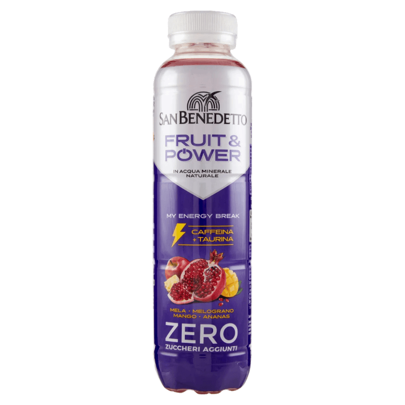 SAN BENEDETTO ZERO FRUIT & POWER PET 400 ML (12 in a box)