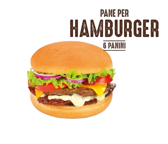 DAILYBREAD BURGER BUNS BREAD HAMBURGER WITH SESAM SEEDS X6 300 GR (8 in a box)