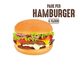 DAILYBREAD BURGER BUNS BREAD HAMBURGER WITH SESAM SEEDS X6 300 GR (8 in a box)