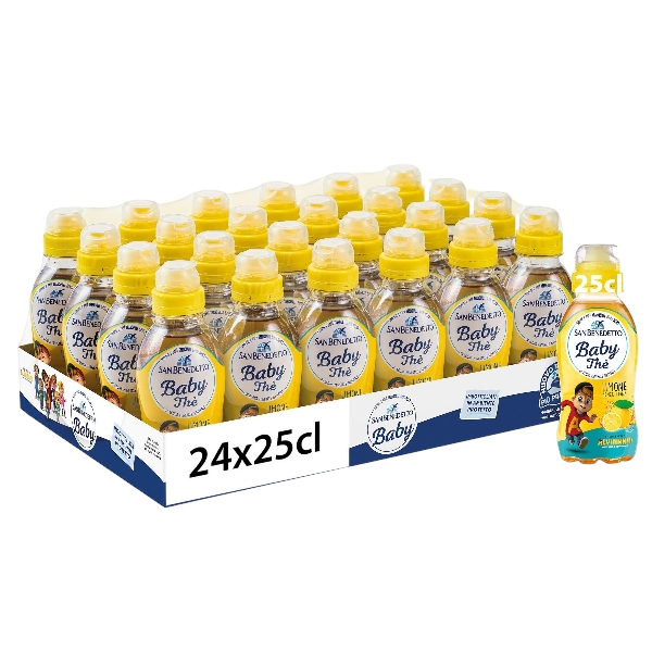 SAN BENEDETTO BABY TEA DETEINATED LEMON PET 250 ML (24 in a box)