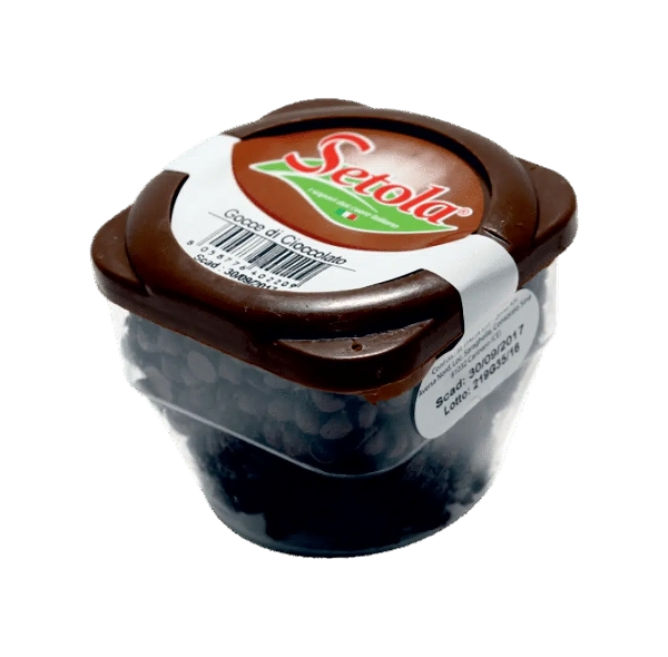 SETOLA DARK CHOCOLATE DROPS 200 GR (12 in a box)
