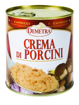 DEMETRA PASTA SAUCE / PIZZA SAUCE PORCINI MUSHROOMS CREAM TIN 800 GR (6 in a box)
