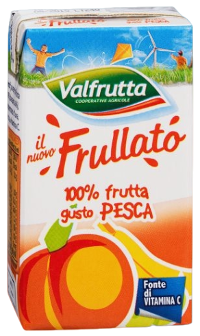 VALFRUTTA FRULLATO FRUIT JUICE PESCA BRICK 125 ML X3 (8 in a box)