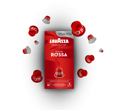 LAVAZZA COFFEE CAPSULES NESPRESSO QUALITA' ROSSA X10 57 GR (10 in a box)