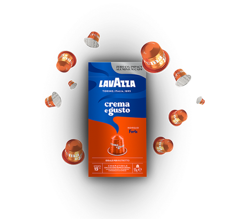 LAVAZZA COFFEE CAPSULES NESPRESSO CREMA E GUSTO FORTE X10 55 GR (10 in a box)