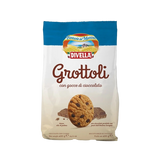 DIVELLA BISCOTTI GROTTOLI WITH DROPS OF CHOCOLATE 400 GR (18 IN A BOX)