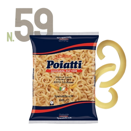 POIATTI PASTA DI SEMOLA SPACCATELLE N.59 1 KG (12 in a box)
