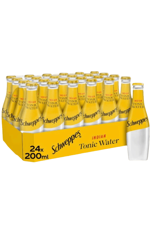 SCHWEPPES TONIC WATER GLASS 200 ML (24 IN A BOX)