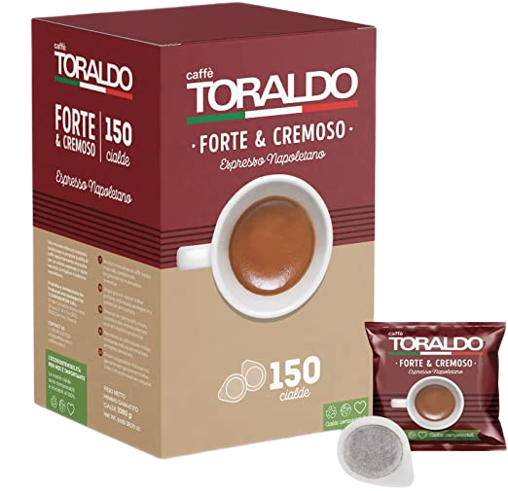 TORALDO CAFFE' CIALDE ESE 44 MM FORTE E CREMOSO ESPRESSO NAPOLETANO X150 (1  in a box)