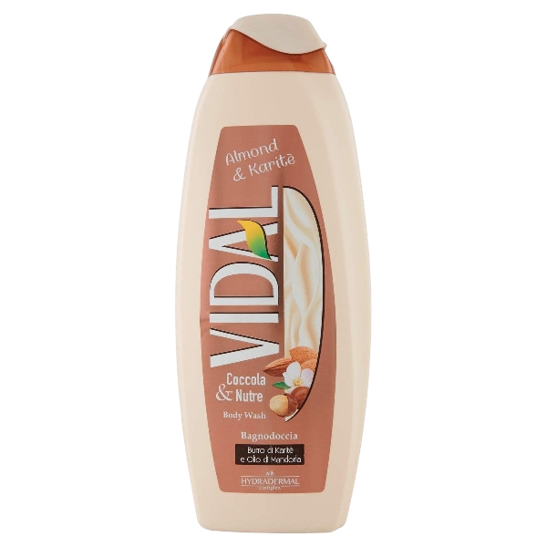 VIDAL SHOWER BATH ADDOLCENTE ALMOND & KARITE' 500 ML (12 in a box)