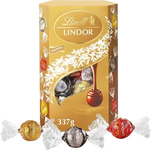 LINDT LINDOR PRALINES CORNET CHOCOLATE ASSORTED 337 GR (8 in a box)