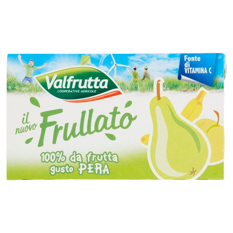 VALFRUTTA FRULLATO FRUIT JUICE PERA BRICK 125 ML X3 (8 in a box)
