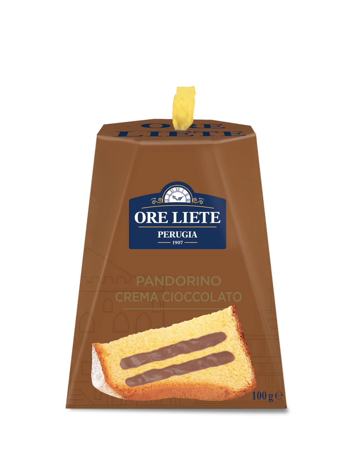 ORE LIETE MIGNON PANDORO CHOCOLATE CREAM 100 GR (36 in a box)