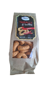 FANIDA TARALLI RUSTICO CHILI PEPPER WITH EXTRA VIRGIN OLIVE OIL 250 GR (16 in a box)