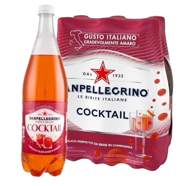 SAN PELLEGRINO COCKTAIL NON-ALCOHOLIC PET 1.25 LT (6 in a box)